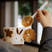 圧倒的な真実好評  カフェラテカップ 冷たいエスプレッソカップ 2点セット コーヒースプーン