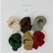 2024秋冬新作 子供服  柄物ニットマフラー  韓国風子供服