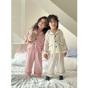 2025春秋子供服 シンプル ルームウェア 上下セット パジャマ 部屋着 姉妹兄弟コーデ 男女兼用 [80~150cm]