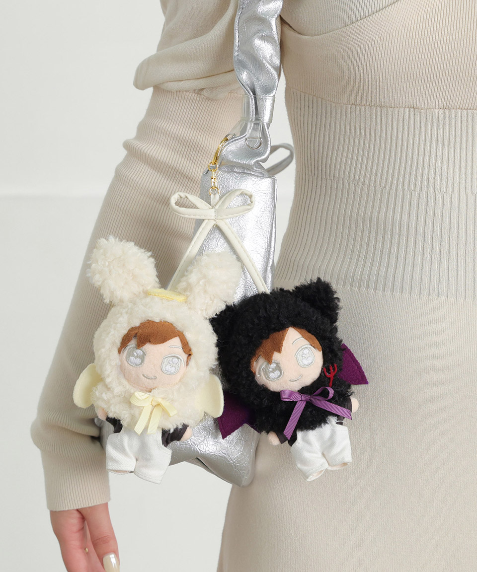 日本企画】推し活 ぬいぐるみ ぬい服 ポンチョ 天使と悪魔