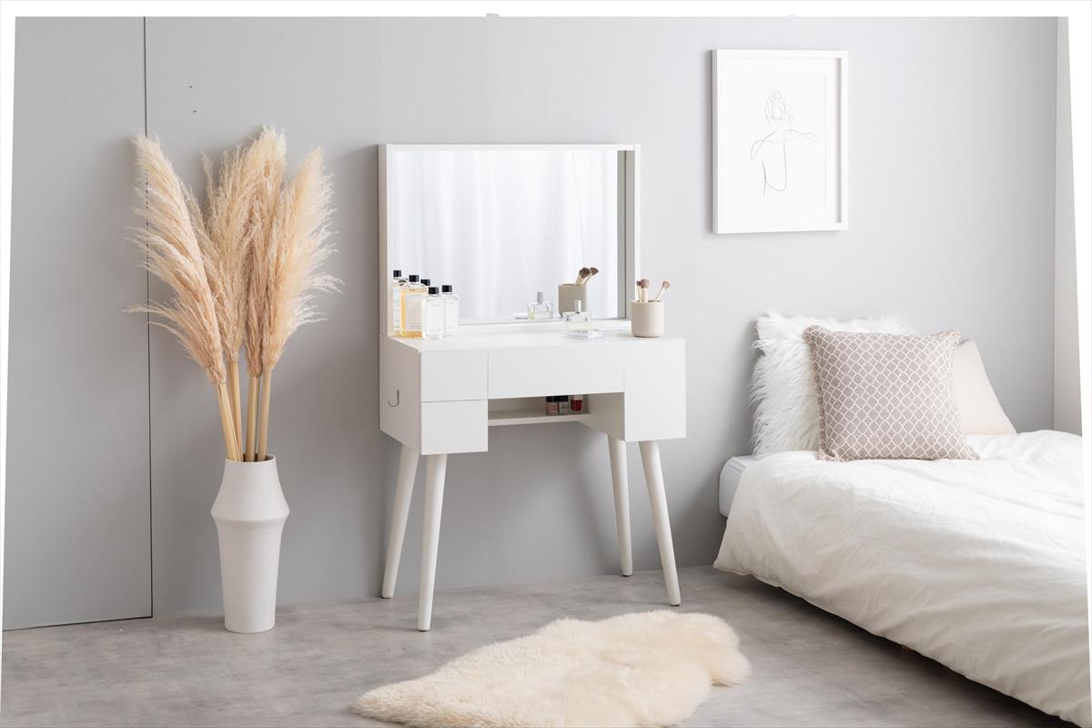 幅71cm】Emu ミラー&収納付きドレッサーデスク | 卸売・ 問屋・仕入れ