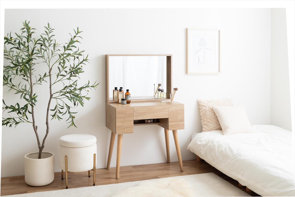 幅71cm】Emu ミラー&収納付きドレッサーデスク | 卸売・ 問屋・仕入れ