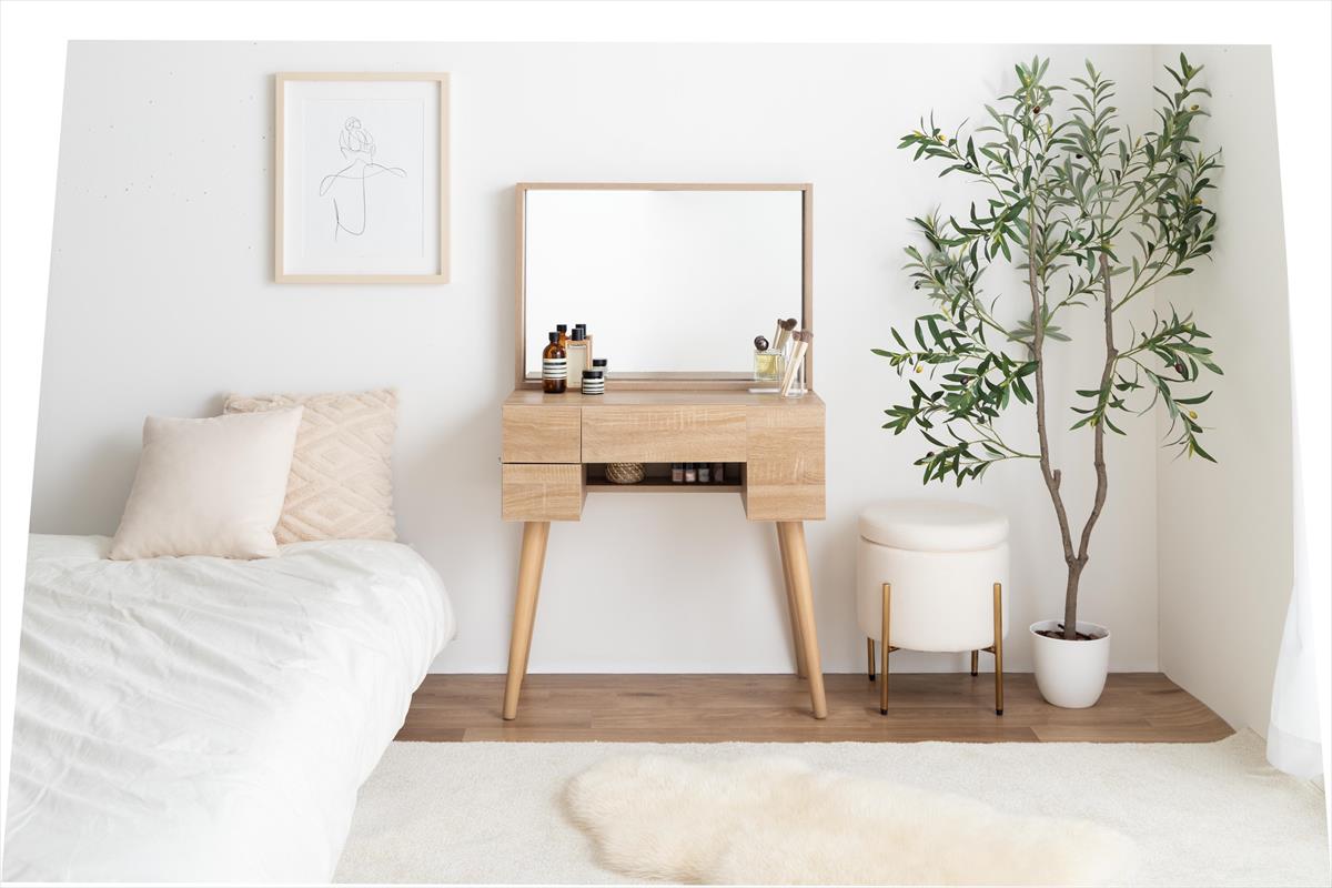 幅71cm】Emu ミラー&収納付きドレッサーデスク | 卸売・ 問屋・仕入れ