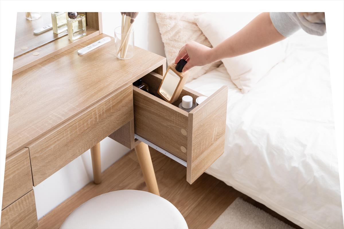 幅71cm】Emu ミラー&収納付きドレッサーデスク | 卸売・ 問屋・仕入れ