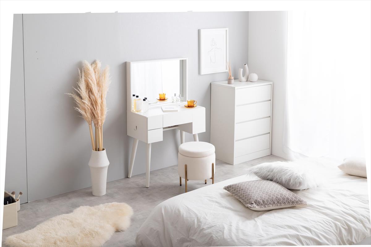幅71cm】Emu ミラー&収納付きドレッサーデスク | 卸売・ 問屋・仕入れ