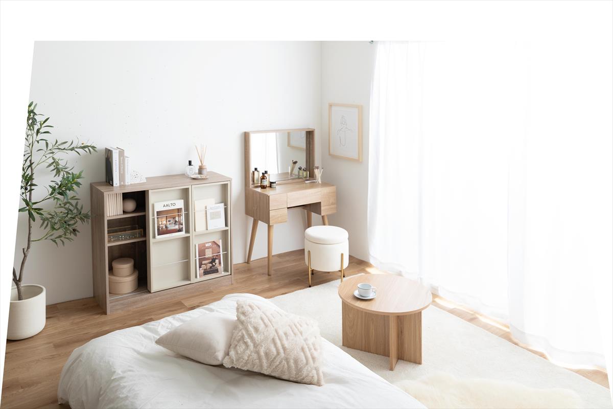 幅71cm】Emu ミラー&収納付きドレッサーデスク | 卸売・ 問屋・仕入れ