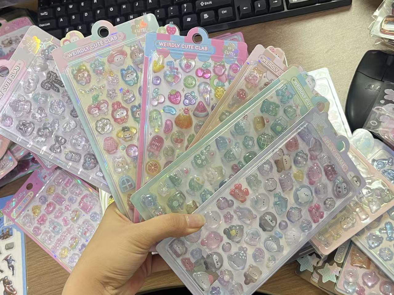 激安！即納！！ デコレーション 手帳用 貼り付け★粘着シール★立体キャラクターシール 3Dシール