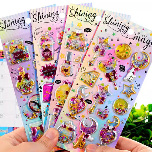 即納 文房具・雑貨 デコレーション 手帳用 貼り付け★粘着シール★立体キャラクターシール 3Dシール