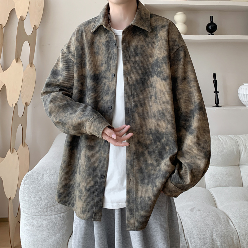 メンズ・ トップス・シャツ・ 長袖・アウター・気質・カジュアルシャツ・M~5XL 2色