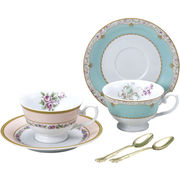 ナルミ フローラルブティック スプーン付ペアティーセット 41720-33457