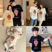 【2024春新作親子コーデ】韓国風子供服 ベビー服 キッズ 男女兼用 おしゃれ 半袖 TシャツORロンパース