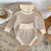 【2023秋新作】韓国風子供服 ベビー服 キッズ 男女兼用 セーター ニット 冬 セットアップ