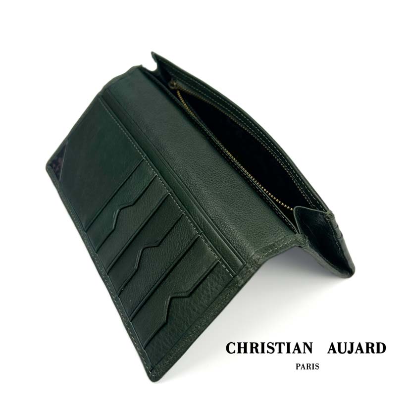 全3色 christian aujard クリスチャン オジャール 本革 スリム 札入れ