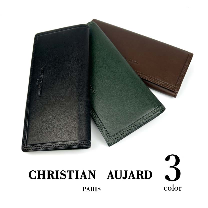 全3色 christian aujard クリスチャン オジャール 本革 スリム