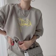 【秋服】韓国風レディース服　春秋　カジュアル　体型カバー　パーカー