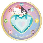 サンリオコンパクト風メモ　マジカルジュエリー／ハローキティ＆クロミ