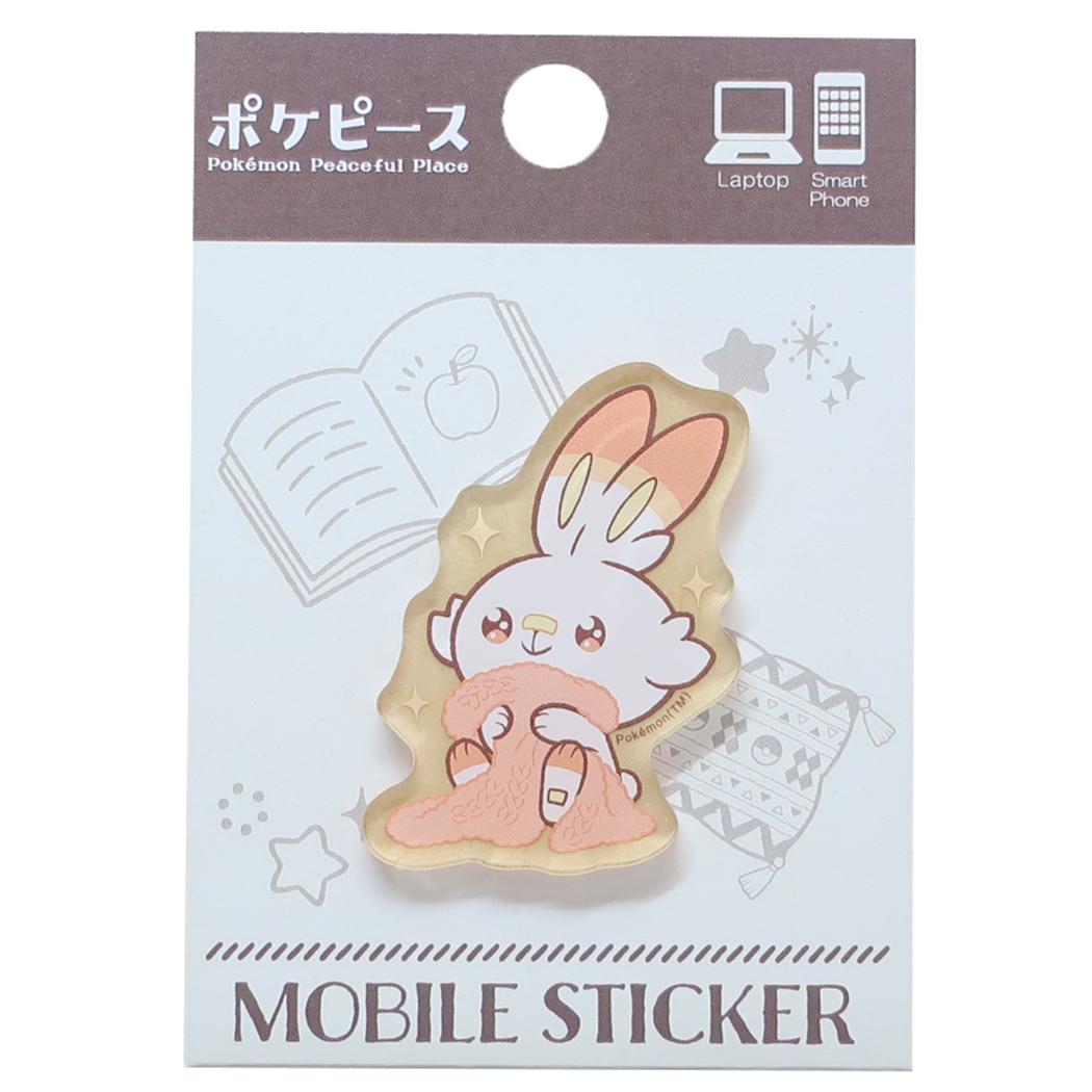 【スマホアクセその他】ポケットモンスター モバイルステッカー ポケピース ヒバニー