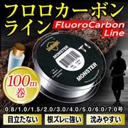 フロロカーボンライン リーダー 釣り糸 ハリス 釣具 道糸 0.8号 1号 1.5号 2号 2.5号 3号 4号 5号 6号 7号