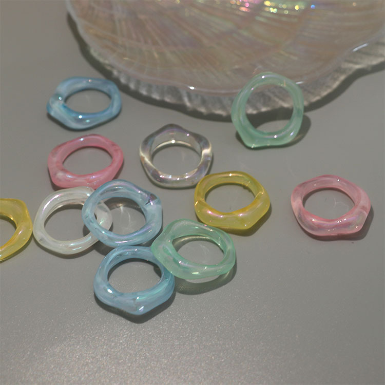 ハンドメイド フレーム 樹脂 アクセサリーパーツ 手芸 レジン 枠 アクリルパーツ 変形 幾何 クリア 半透明