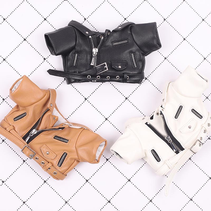 着せ替えぬいぐるみ ニドール ぬいぐるみ用 20cmぬい BJD通用 ドール服 PUジャケット上着 ぬい服 7色