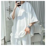 TSHEK新作半袖Tシャツ シンプル半袖トップス 香港風ルーズカジュアルシャツ