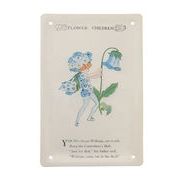 メタルポストカード フラワーチルドレン 風鈴草　レター/手紙/ハガキ/贈り物