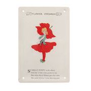 メタルポストカード フラワーチルドレン スカーレットポピー　レター/手紙/ハガキ/贈り物