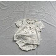 2025春夏新作 韓国風子供服  サペタ ショウイ 子供服 Tシャツ  +ショートパンツ2点セット