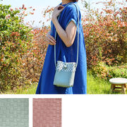 パサールバッグ スクエアショルダー[エコPPバンドかごカゴ籠バスケットカラフル アジア春夏25SS]