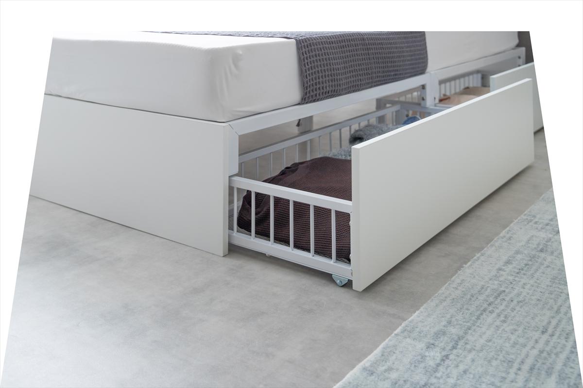 Stock 引出し収納ベッド(ボンネルマットレス付き)