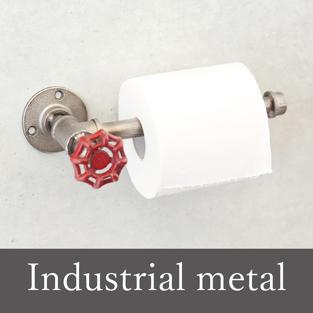 ★インダストリアルメタル トイレットペーパーホルダー1