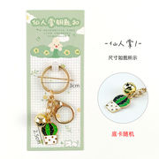 合金のキーホルダーのかわいい植物のサボテンは油を垂らします。1 #サボテン1 (キーホルダー)