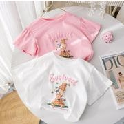 【2025夏新作】韓国風 ins子供服 ★韓国風★可愛い★半袖Tシャツ トップス  2色 80~130cm