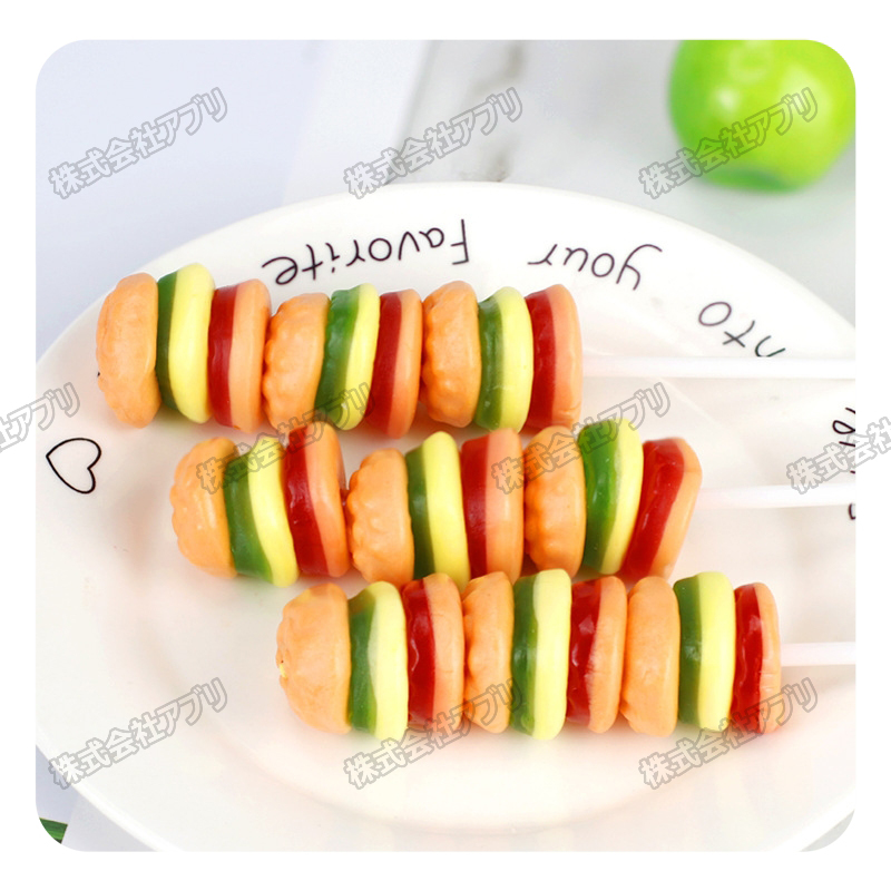 30本入】ハンバーガーグミ串 グミ お菓子 ソフトキャンディー 1