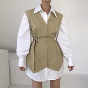 秋新作 ワンピース シャツワンピース 長袖 レディースワンピース 気質 レトロ