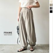 【2025新作】クレープ裾カフスタックパンツ