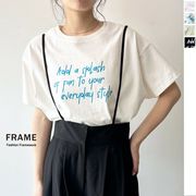 【2025新作予約】綿天竺手書き風ロゴTシャツ