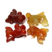 【モチーフビーズ】金魚 S カーネリアン