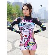 2024新品レディース水着　連体式水着 　温泉可用 水泳用　ラッシュガード ビキニ