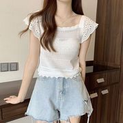 レディーストップス・薄い・半袖のtシャツ・3色・上着・新作