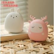 充電式カイロ　電子カイロ 充電式 モバイルバッテリー カイロ ハンドウォーマー 2面急速発熱 温度調節