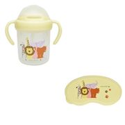 nenne-futurum　ギフトセット　ストローマグ＆離乳食容器　アニマル