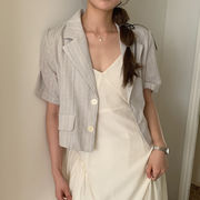 2025年INS 春夏新作　おしゃれ　カジュアル系  トップス   シングルブレスト チェスターコート