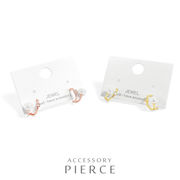 ▼MAGGIO▼パール＆ストーンミニフープピアス