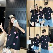 2025夏新作 親子コーデ 男女兼用 トップス かわいい 親子ペアルック Tシャツ &ワンピース　ロンパース