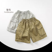 韓国子供服 ベビー服 キッズ男女兼用  五分丈パンツ  2色 80cm-130cm
