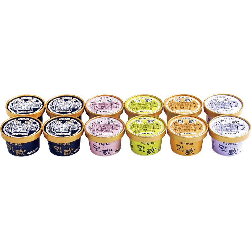 乳蔵 北海道アイスクリーム 12個 110131【直送品】 送料無料