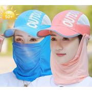 キャップ フェイスカバー付き 3WAY サンキャップ ランニング用 スポーツ用 帽子 ゴルフ レディース UV