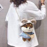 キッズ バッグ 子供用 かばん ショルダーバッグ 斜めがけ ぬいぐるみバッグ
