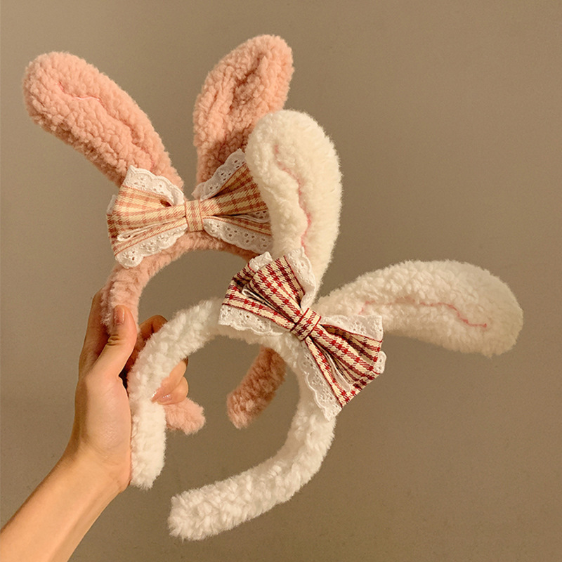 全3色 かわいい  うさぎの耳 ヘアバンド  ぬいぐるみ うさぎ ヘアアクセサリー うさぎ雑貨 カチューシャ